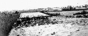 Al fondo "Las casas del lagar" en el invierno de 1915.